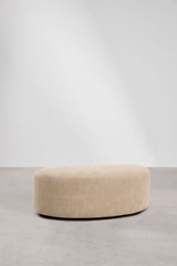 Pouf GIORGIA Chenille Brun Sable Clair