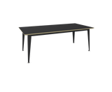 Table Don rallonge 150x90cm — Hêtre teinté & Epoxy