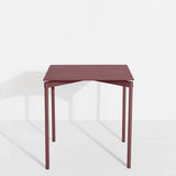 Table de diner Fromme - carrée — Rouge-brun