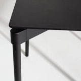 Table de diner Fromme - carrée — Noir