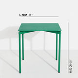 Table de diner Fromme - carrée — Vert menthe