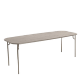 Table de diner Weekend - rectangle à lattes — Dune