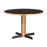 Table de diner Toucan ronde — Chêne noir