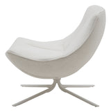 Fauteuil Vera — Acier blanc & Boucle 342