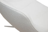 Fauteuil Vera — Acier blanc & Boucle 342