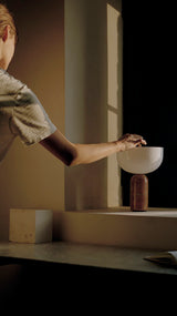 Lampe de table portable Kizu — Breccia Pernice Marble
