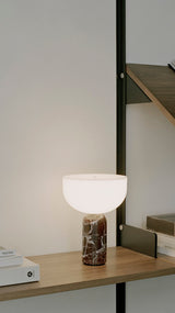 Lampe de table portable Kizu — Rosso Levanto Marble