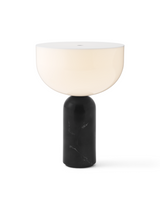 Lampe de table portable Kizu — Black Marble w. White Acrylic