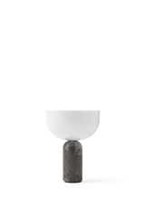 Lampe de table portable Kizu — Gris du Marais Marble w. White Acrylic