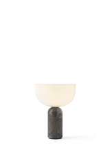 Lampe de table portable Kizu — Gris du Marais Marble w. White Acrylic