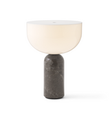 Lampe de table portable Kizu — Gris du Marais Marble w. White Acrylic