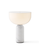 Lampe de table portable Kizu — White Marble w. White Acrylic