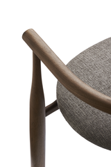 Chaise Bukowski — Walnut w. Osborne & Little Carnavon Cacao Stone