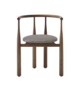 Chaise Bukowski — Walnut w. Osborne & Little Carnavon Cacao Stone