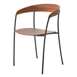 Fauteuil Missing — Walnut w. Black Frame