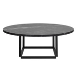 Table basse Florence — Black Marquina Marble w. Black Frame