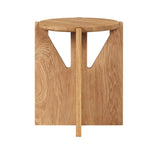 Tabouret Simple — Chêne foncé