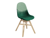 Chaise Gravêne 5.5 en bois — Vert dégradé