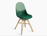 Chaise Gravêne 5.5 en bois — Vert dégradé