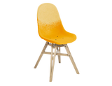Chaise Gravêne 5.5 en bois — Jaune dégradé