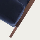 Fauteuil Retrostar - Velvet Line — Walnut stain & Navy Blue