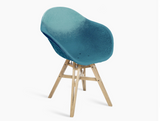 Fauteuil Gravêne 6.7 en bois — Bleu dégradé