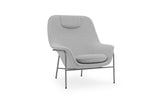 Fauteuil Drape Haut en acier — Gris hallingdal