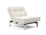 Fauteuil SPLITBACK Chrome — 531 Bouclé Off White