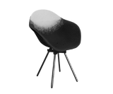 Fauteuil Gravêne 7.5 en métal — Gris & Noir