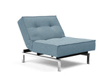 Fauteuil SPLITBACK Chrome — 525 Mixed Dance Light Blue