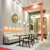 Chaise Karl 1 — barcelona mouse seat, barcelona plantain piping, black lacquered wood structure