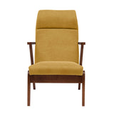 Fauteuil Apollo - Velvet Line Premium — Walnut stain & Amber