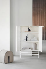 Pouf Curved — Light brown