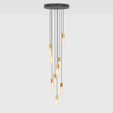 Suspension Basalt Nine Pendant — Laiton