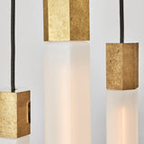 Suspension Basalt Triple Pendant — Laiton