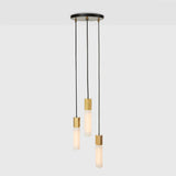 Suspension Basalt Triple Pendant — Laiton
