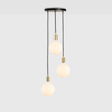 Suspension Triple Pendant Sphere IV Noir — Laiton