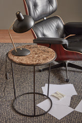 Table d'appoint Costance en marbre Emperador — Noir