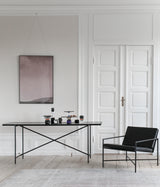 Fauteuil Lounge — Cuir noir