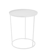 Table d'appoint d'extérieur Costance Vassoio — Blanc