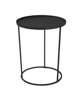 Table d'appoint d'extérieur Costance Vassoio — Noir