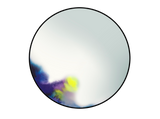 Miroir Francis Grand — Bleu
