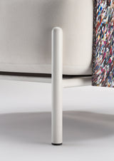 Fauteuil Art en plastique recyclé — Blanc & multicolore