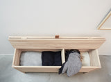 Banc de rangement A Line 111 — Chêne blanc