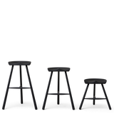 Tabouret de bar Shoemaker 68 — Hêtre noir