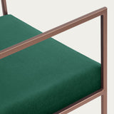 Fauteuil Cube 55 - Velvet Line — Copper & Hunter Green