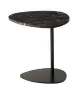 Table basse Hug — Marbre noir & Métal noir