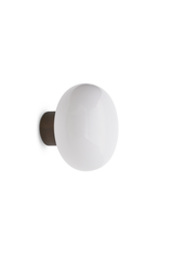 Applique Karl-Johan — Smoked Oak w. White Opal Glass