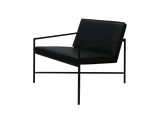 Fauteuil Lounge — Cuir noir