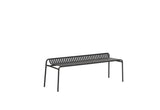 Banc de jardin sans dossier Weekend — Noir